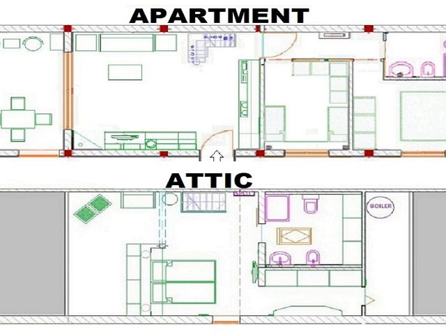 Půdorysy 1 – byt Apartmán Drage