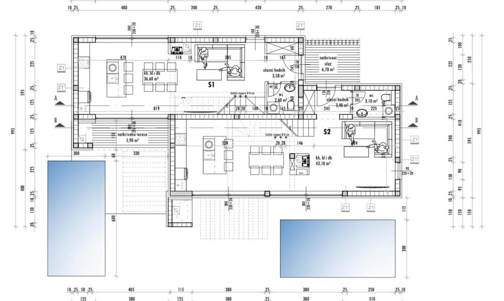 byt – Luxusní dvoupodlažní apartmán s bazénem, pouhých 50 m od moře - Privlaka , Privlaka, Chorvatsko – foto 40