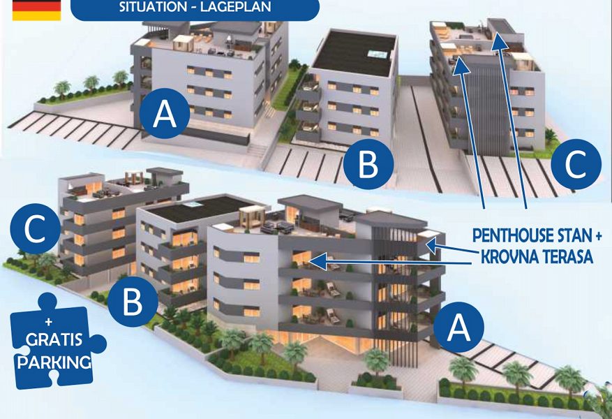 byt – Penthouse s výhledem na moře  - Sukošan , Sukošan, Chorvatsko – foto 10