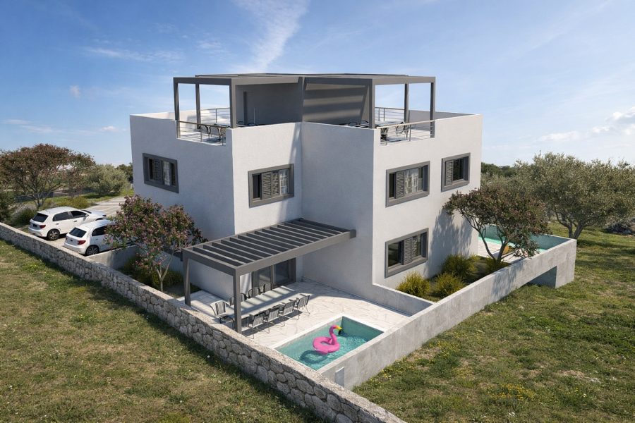 byt – Apartmán s bazénem v dvojvile 50 m od moře - Zadar/Nin , Nin, Chorvatsko – foto 3