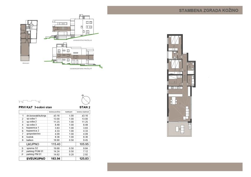 byt – Apartmán v novostavbě 100 m od moře (výhled na moře, garáž) - Zadar/Kožino, Zadar - Okolica, Chorvatsko – foto 24
