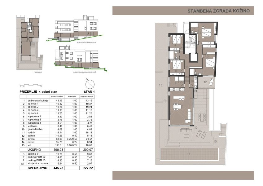 byt – Luxusně zařízený apartmán s bazénem- Zadar/Kožino, Zadar - Okolica, Chorvatsko – foto 34