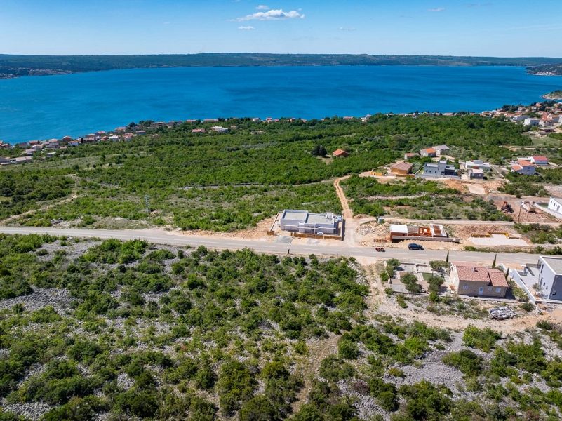 pozemek – Stavební pozemek s projektem vily a výhledem na moře – Maslenica, Zadar, Jasenice, Chorvatsko – foto 2