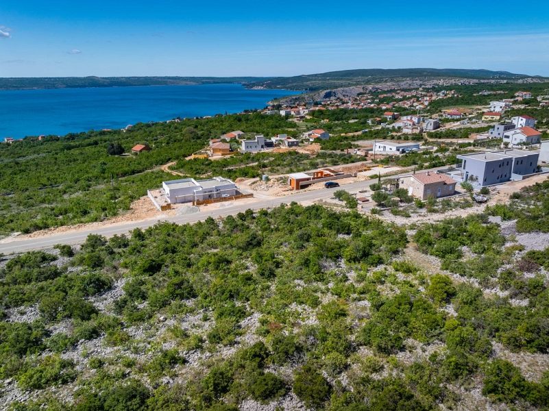 pozemek – Stavební pozemek s projektem vily a výhledem na moře – Maslenica, Zadar, Jasenice, Chorvatsko – foto 3