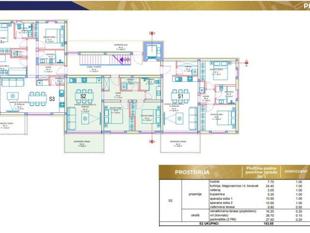 Půdorysy 1 – byt Byt v novostavbě Privlaka