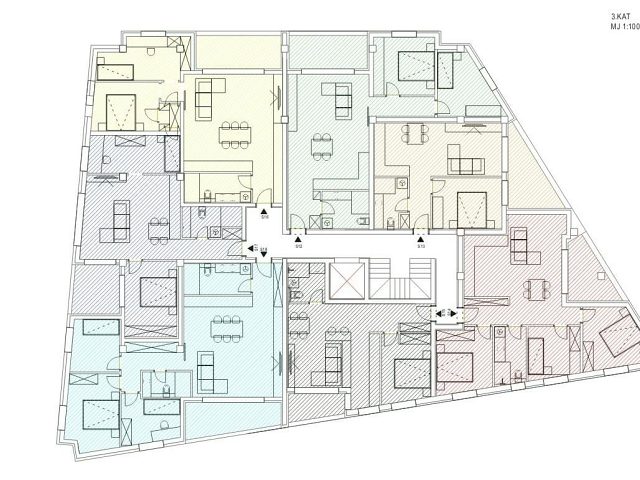 Půdorysy 1 – byt Byt v novostavbě Zadar - Vidikovac
