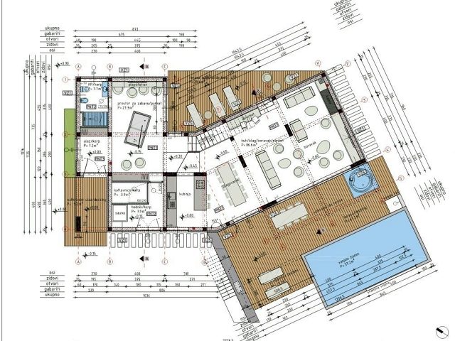 Půdorysy 1 – dům Luxusní vila Novalja 2