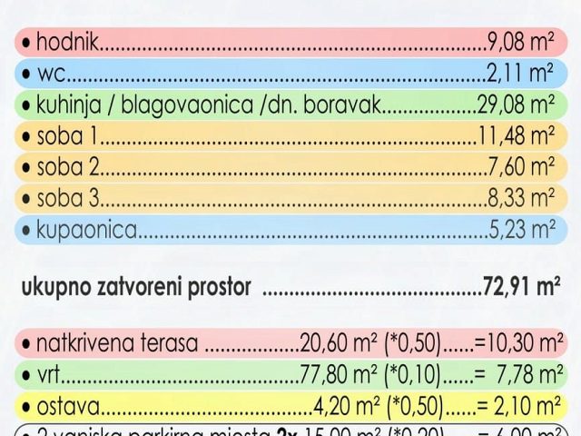 Půdorysy 4 – byt Byt v novostavbě Zadar - Plovanija