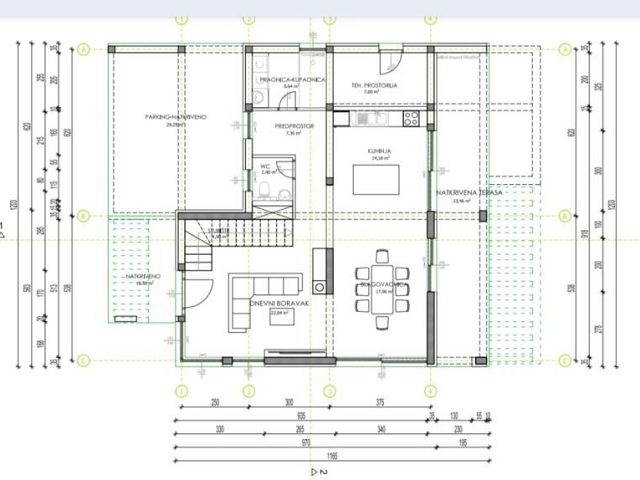 Půdorysy 1 – dům Luxusní vila Starigrad (prodáno)