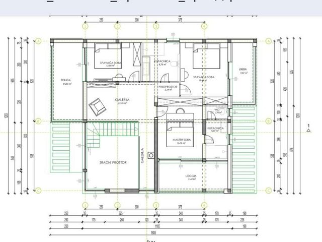 Půdorysy 2 – dům Luxusní vila Starigrad (prodáno)