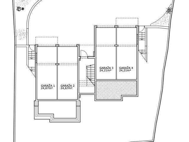 Půdorysy 1 – byt Byt se střešní terasou Ražanac