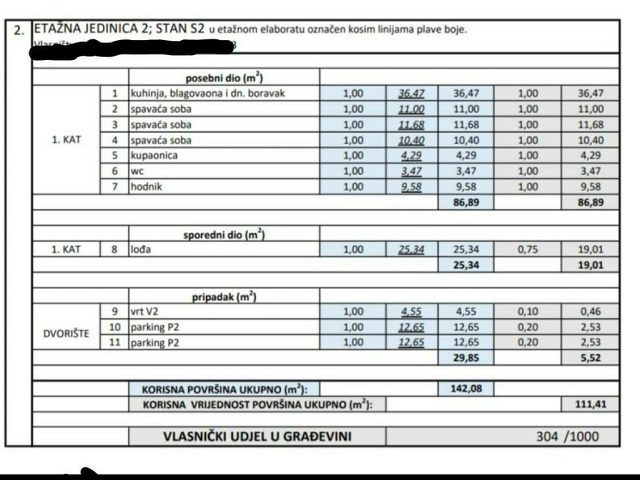 Půdorysy 2 – byt Byt v novostavbě Zadar - Plovanija