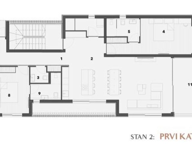 Půdorysy 1 – byt Byt v rezidenčním komplexu Murter
