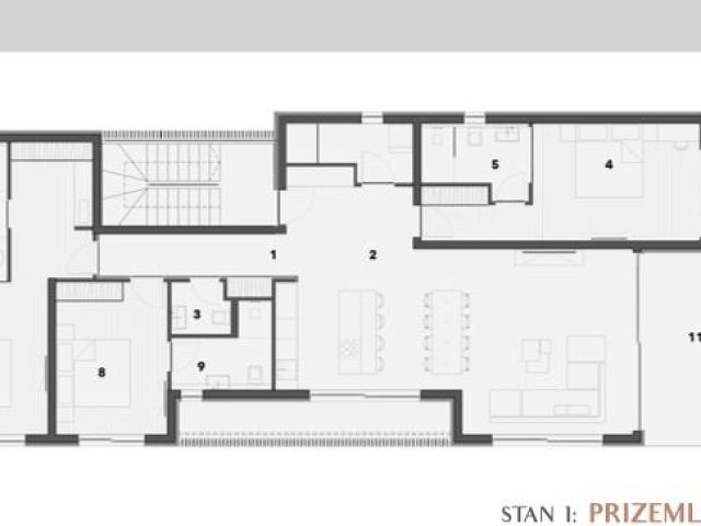Půdorysy 1 – byt Byt v rezidenčním komplexu Murter
