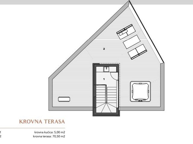 Půdorysy 6 – dům Luxusní dům Murter