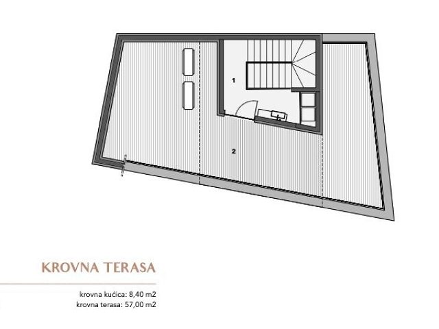 Půdorysy 3 – dům Luxusní dům Murter