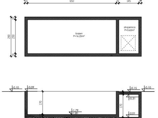 Půdorysy 10 – dům Dvojdomek na ostrově Vir