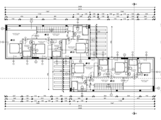 Půdorysy 3 – dům Dvojdomek na ostrově Vir