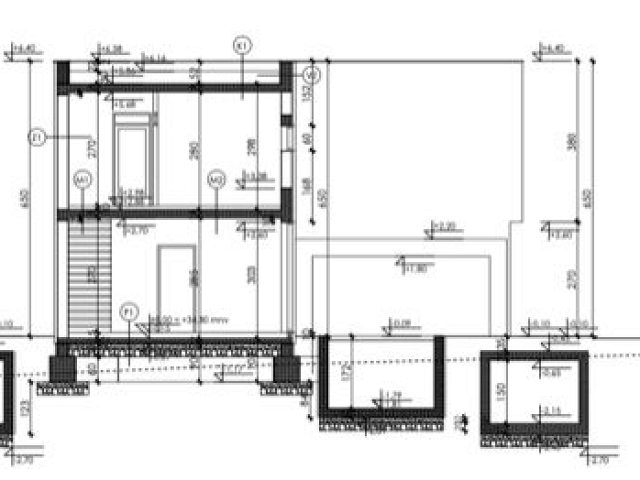 Půdorysy 5 – dům Dvojdomek na ostrově Vir