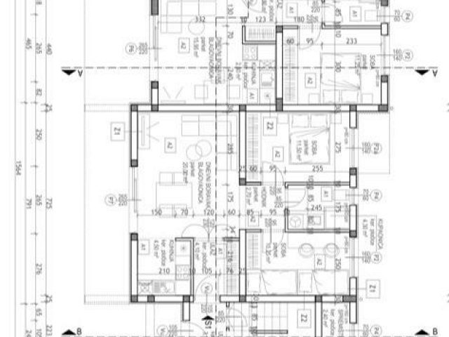 Půdorysy 1 – dům Luxusní dům Bibinje