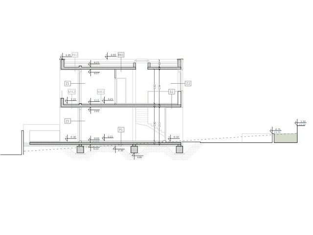Půdorysy 5 – dům Luxusní dvojvily s bazény v Bibinje
