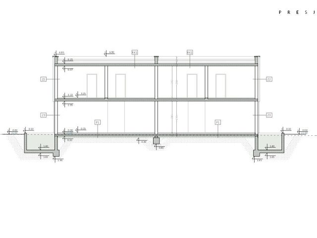 Půdorysy 6 – dům Luxusní dvojvily s bazény v Bibinje