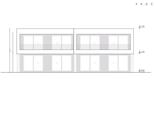 Půdorysy 7 – dům Luxusní dvojvily s bazény v Bibinje