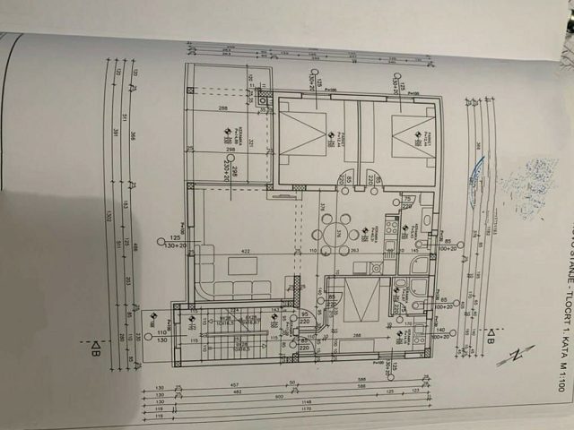 Půdorysy 3 – dům Apartmánový dům Vodice