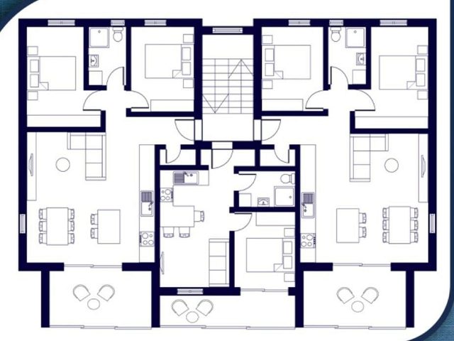 Půdorysy 3 – byt Byt v novostavbě Zadar - Stanovi