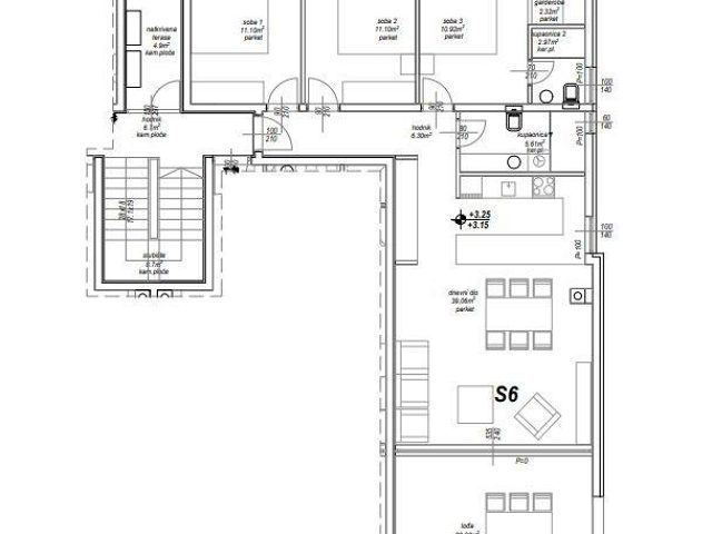 Půdorysy 1 – byt Byt v novostavbě Privlaka