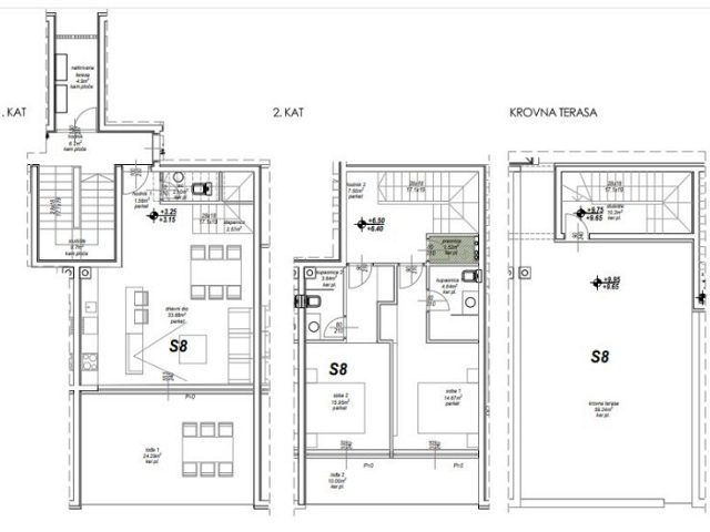 Půdorysy 1 – byt Byt v novostavbě Privlaka