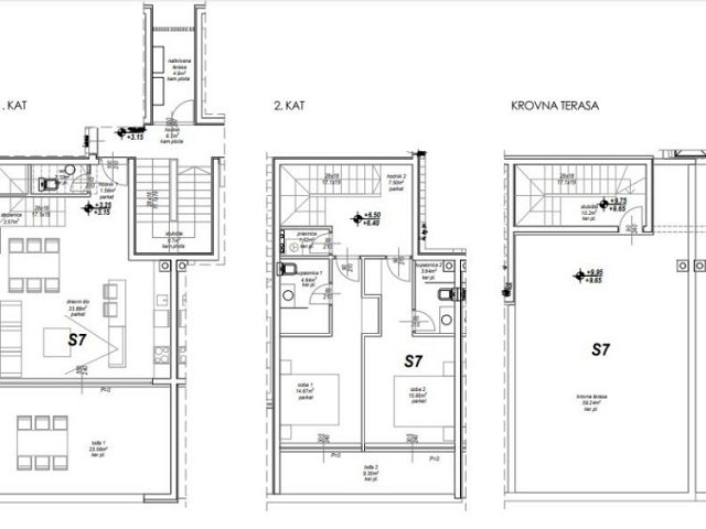Půdorysy 1 – byt Byt v novostavbě Privlaka