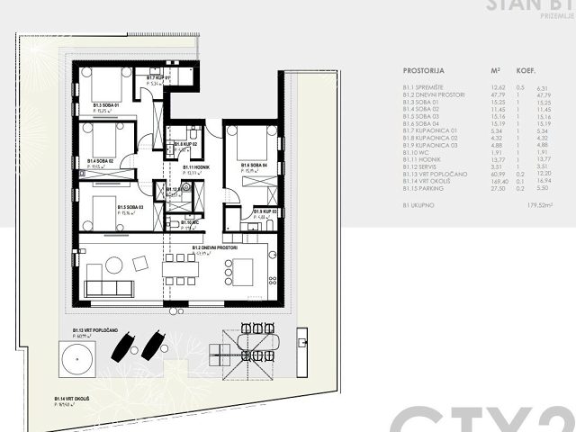 Půdorysy 7 – pozemek Stavební pozemek Kožino 1.582 m² včetně projektu a stavebního povolení