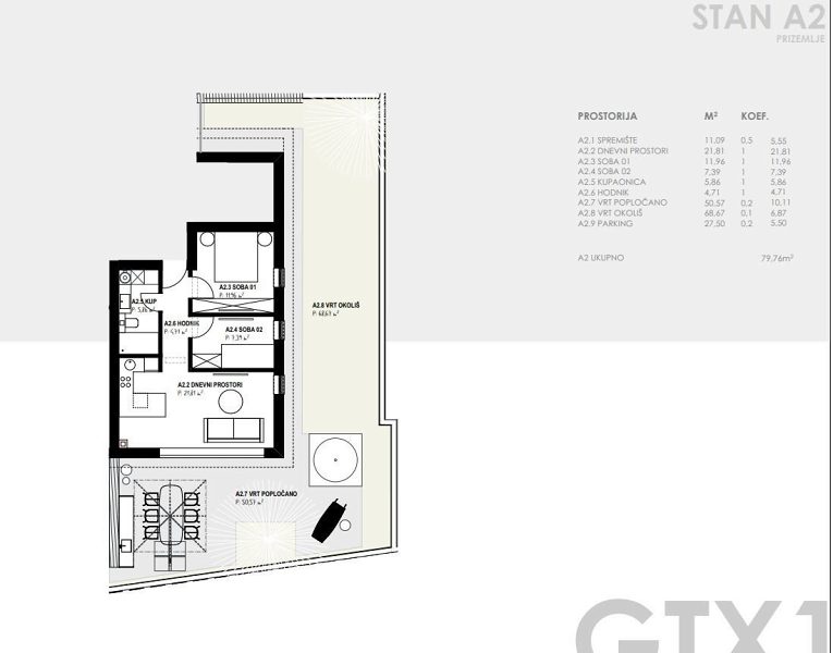 pozemek – Stavební pozemek Kožino 1.582 m² včetně projektu a stavebního povolení, Zadar - Okolica, Chorvatsko – foto 20
