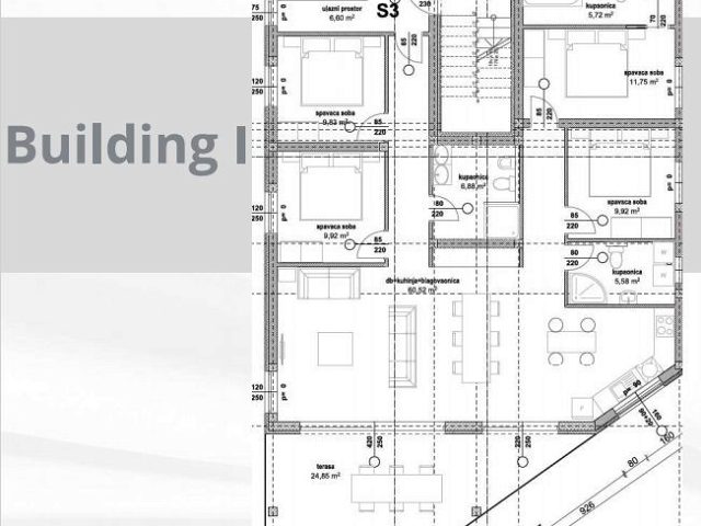 Půdorysy 1 – byt Novi luksuzni projekt na Viru