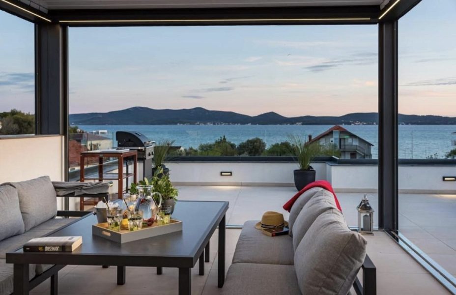 byt – Apartmán s velkou střešní terasou  a s úžasným výhledem na moře, Sukošan, Chorvatsko – foto 39