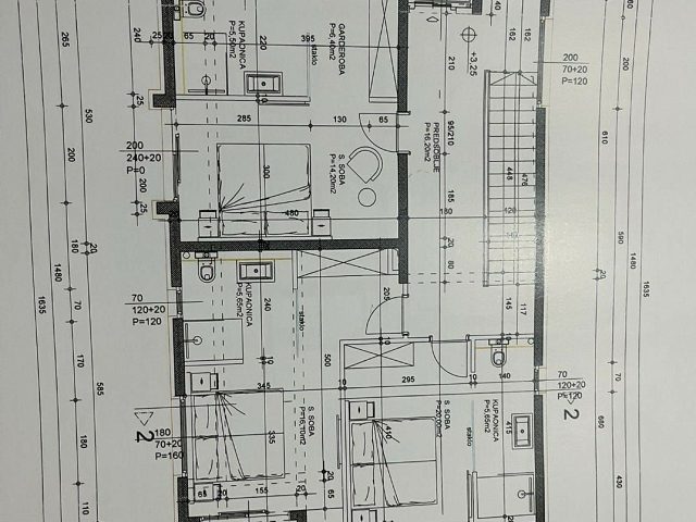 Půdorysy 2 – dům Vila Sukošan