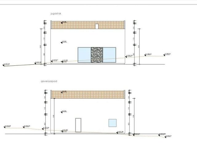 Půdorysy 5 – dům Samostatně stojící dům s bazénem Visočane (K1)