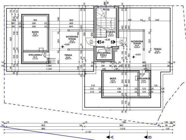 Půdorysy 1 – byt Byt v novostavbě Povljana (S6)