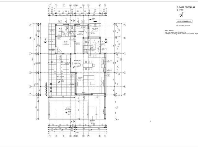 Půdorysy 1 – dům Vila s bazénem a vířivkou