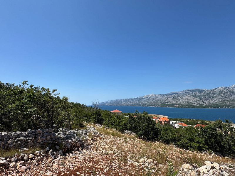 pozemek – Stavební pozemky 600–1100 m² s panoramatickým výhledem na moře a pohoří Velebit, Vinjerac, Chorvatsko – foto 4