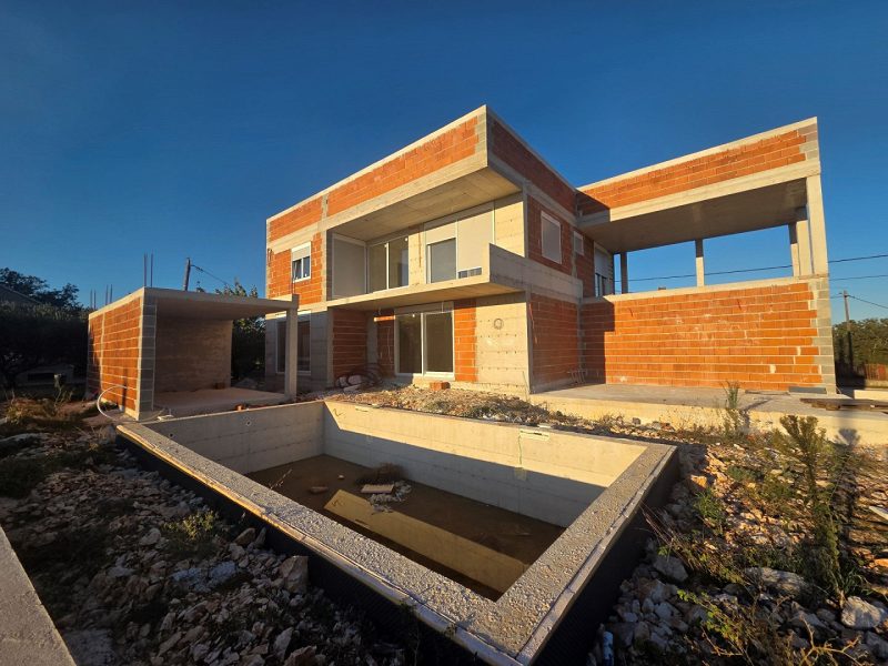 dům – Stavební pozemky 600–1100 m² s panoramatickým výhledem na moře a pohoří Velebit, Sukošan, Chorvatsko – foto 2
