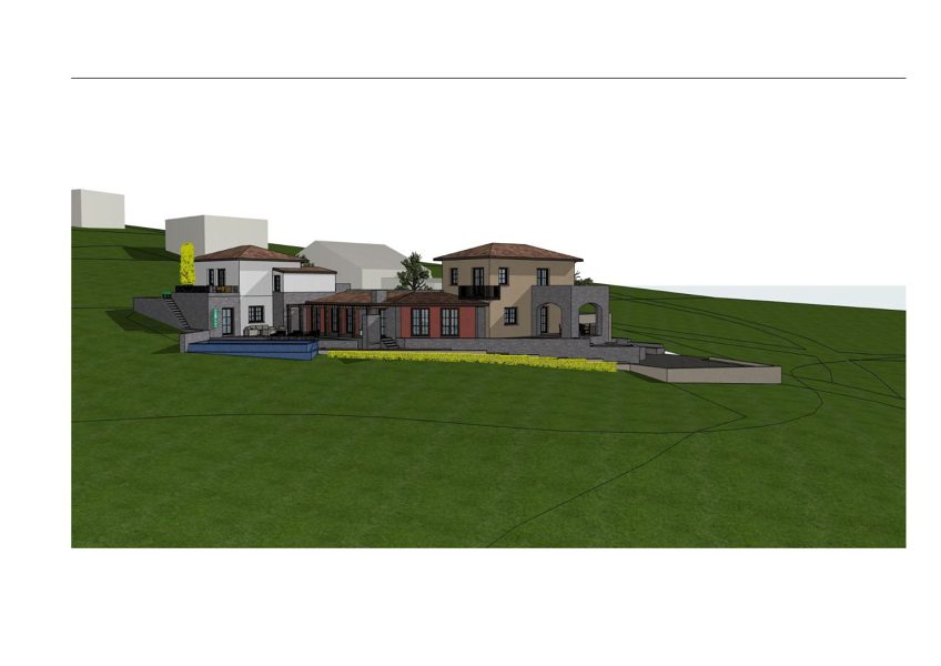 pozemek – Stavební pozemek s panoramatickým výhledem a návrhem vily 300 m² s bazénem, Kostrena, Chorvatsko – foto 13