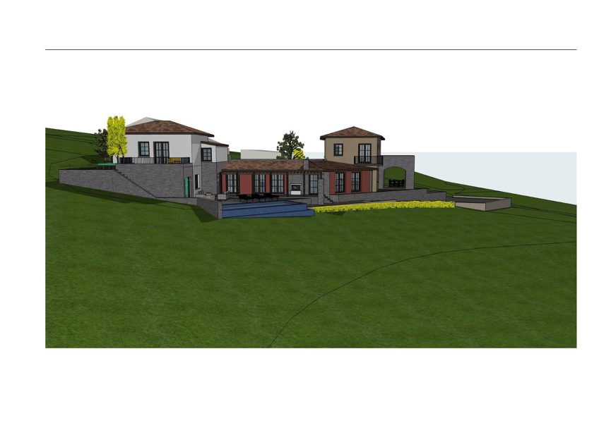 pozemek – Stavební pozemek s panoramatickým výhledem a návrhem vily 300 m² s bazénem, Kostrena, Chorvatsko – foto 12