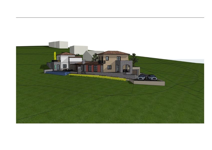 pozemek – Stavební pozemek s panoramatickým výhledem a návrhem vily 300 m² s bazénem, Kostrena, Chorvatsko – foto 16