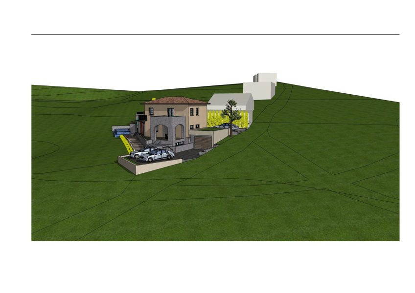 pozemek – Stavební pozemek s panoramatickým výhledem a návrhem vily 300 m² s bazénem, Kostrena, Chorvatsko – foto 17