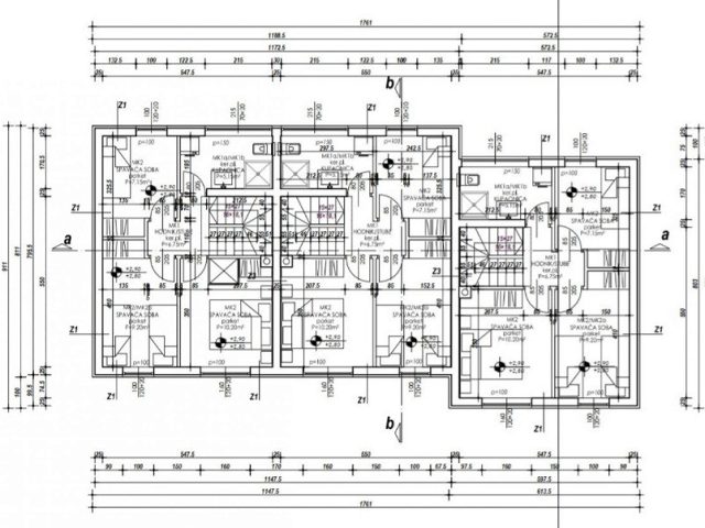 Půdorysy 4 – dům Dvoupodlažní dům s terasou a zahradou