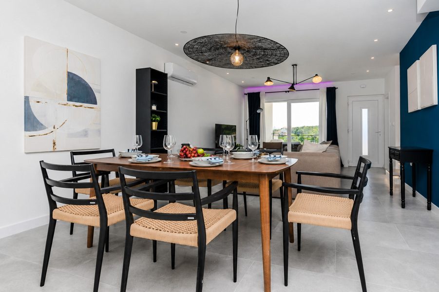 apartmán – Moderně zařízený dvoupatrový apartmán v první řadě u moře - Zaton , Zadarská župa , Chorvatsko – foto 4